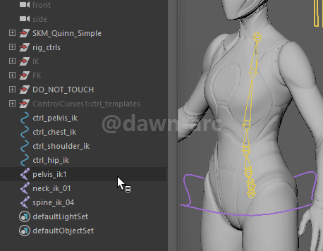 [Maya]Rigging 10 - Spine IK